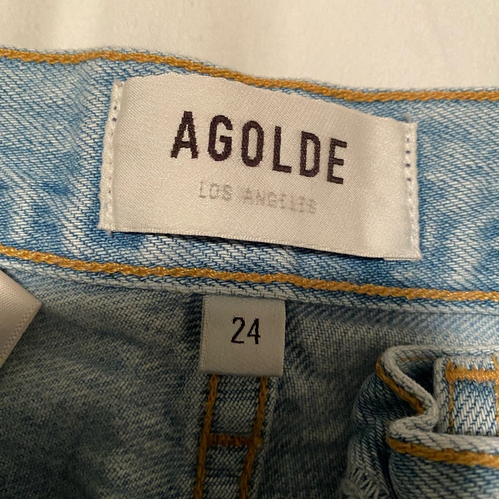 AGOLDE Riley High Rise Straight Crop in Shatter - Picture 4 of 5